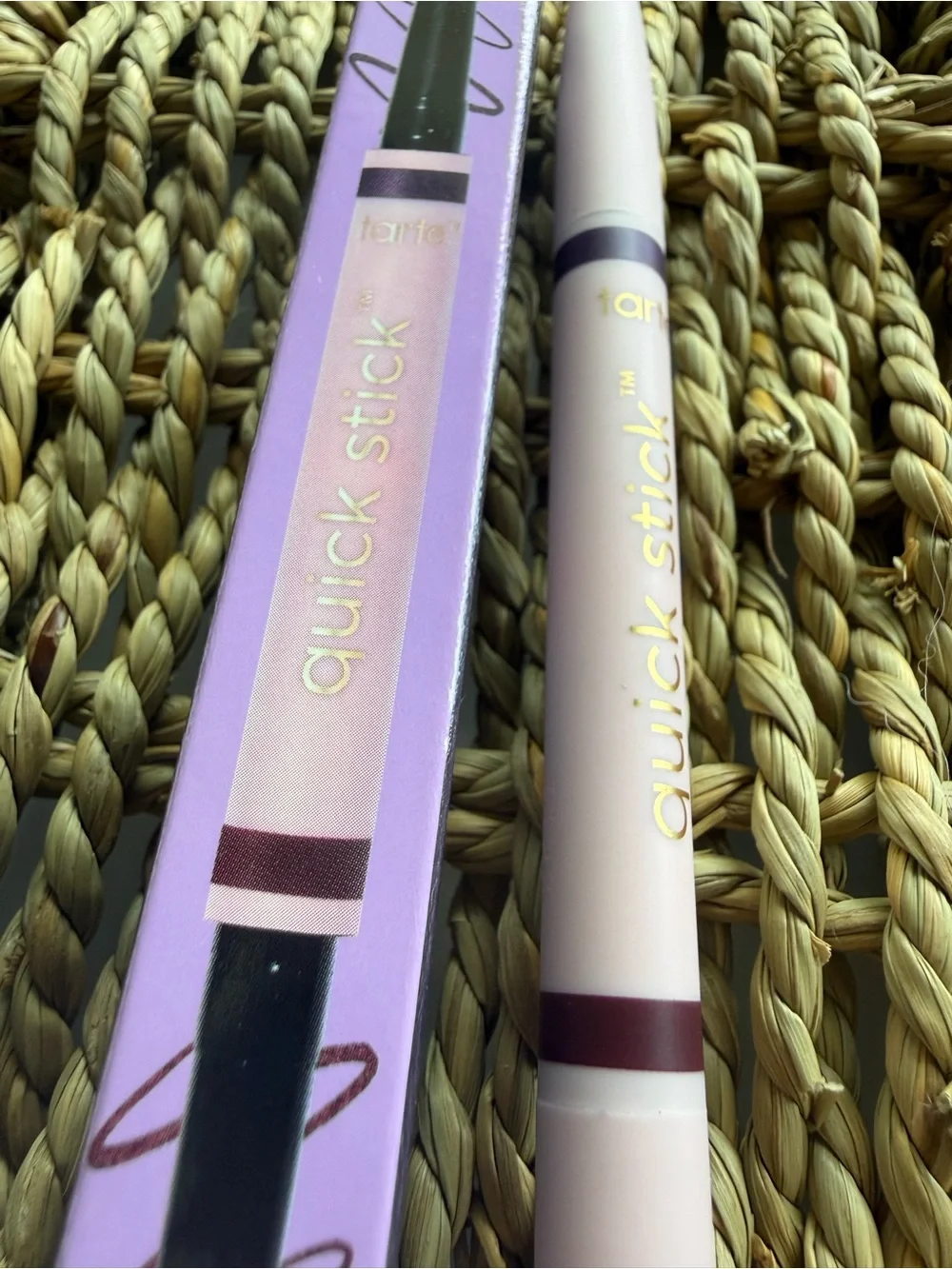 Tarte Quick Stick Double-Ended Gel Eyeliner Plum/Aubergine Full Size New